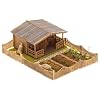 FALLER FA180493 - Schrebergarten mit kleinemGartenh�uschen