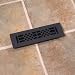 All Products : Antique Style Cast Iron Floor Register with Louvers - 2-1/4" x 10" (4" x 12" Overall)