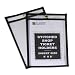 C-Line Clear Shop Ticket Holder with Black Stitched Edges, 5 x 8 Inches, 25 per Box (46058)