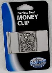 Vintage Train Engine Money Clip