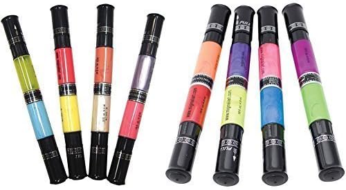 (Set) Migi Nail Art Pen/Brush in 16 Colors/8 Pens - Pastel &amp; Neon Shades by MIGI