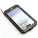 EK Aluminum Metal Protective Armor Cases w/ Gorilla Glass for Samsung Galaxy S4 i9500, Black