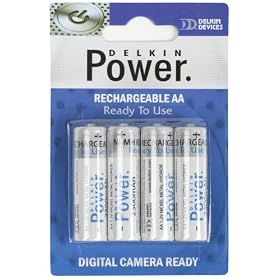 Delkin Devices DD AA-4PK-R23RTU Ready to Use Rechargeable AA Batteries by Delkin