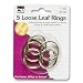 Charles Leonard Rings - Loose Leaf - 1" Diameter - 5/Card, 65016
