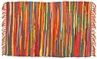 100% Cotton Bright Multi-colored Rag Rug 3 x 5
