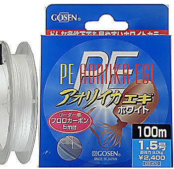 ゴーセン(GOSEN) PEアオリイカエギ 100m ホワイト 1号 GS-470