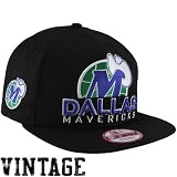 New Era Dallas Mavericks 9FIFTY Retro Chop Snapback Hat - Black
