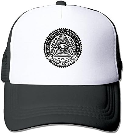 Style Illuminati Secret Society Eyes Pyramid Mesh Adjustable Caps Sun Hats