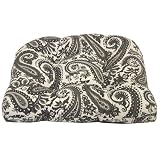 Pennington Black Pearl Spun Wicker Chair Cushion by Arden
