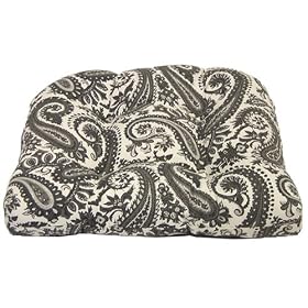 Pennington Black Pearl Spun Wicker Chair Cushion