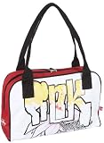 Poodlebags young art graffity - the statement - FLOWER 340211IW, Sac &agrave; main mixte adulte - Rouge-TR-B2-1