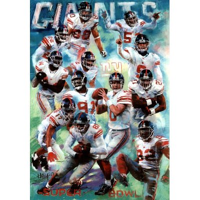 New York Giants (SuperBowl Champions, Collage) Sports Poster Print - 11x17