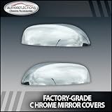 07-12 Chevy Silverado Chrome Top &frac12; Clip-on Replacement Mirrors "Factory-style"