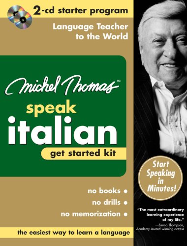 City Travel Guides Discounted  Books : Michel Thomas Speak Italian Get Started Kit: 2-CD Starter Program