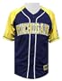 Michigan Wolverines Blue College Tackle Twill Embroidered Baseball Jersey By Colosseum (S=38)