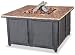 Uniflame GAD1200B LP Gas Outdoor Firebowl with Granite Mantel with removable side panels