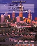 Statistics for business and economics