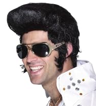 The King 70's Dressing up Specs Gold Colour Elvis Lookalike Fancy Dress