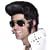 The King 70's Dressing up Specs Gold Colour  Elvis Lookalike Fancy Dress