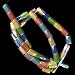 8mm faceted multi magnetic hematite cylinder beads16
