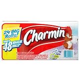 Charmin Bathroom Tissue, Big Rolls, Unscented, 1-Ply, 24 rolls