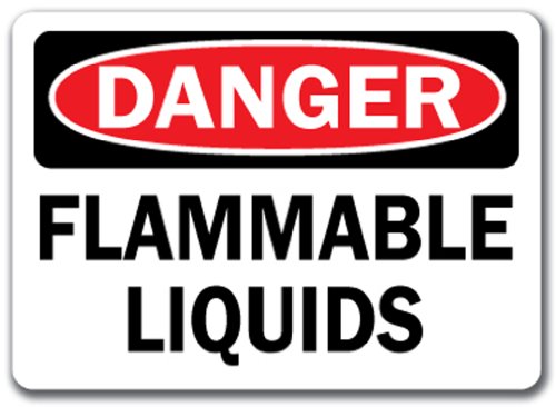 Danger Sign - Flammable Liquids - 10 x 14 OSHA Safety Sign