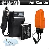 Battery And Charger Kit For Canon PowerShot D10 12.1 MP Waterproof Digital  ....