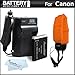 Battery And Charger Kit For Canon PowerShot D10 D20 Waterproof Digital Camera Includes Extended (1200Mah) Replacement NB-6L Battery + Ac/ D/c Travel Charger + Floating Strap + MicroFiber Cleaning Cloth