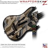 Camouflage Brown Skin fits Band Hero, Guitar Hero 5 & World Tour Guitars for XBOX 360 & PS3 (GUITAR 