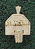 Syracuse Orangemen Syracuse Basketball Backboard Pendant - 14KT Gold Jewelry