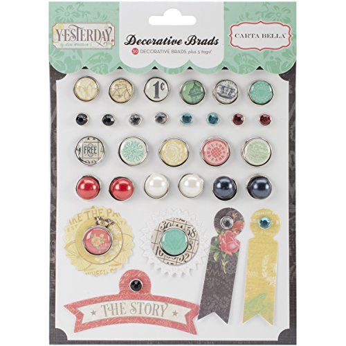 Echo Park Paper Yesterday Decorative Brads