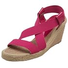 Wanted Women's Bratty Criss-Cross Elastic Wedge