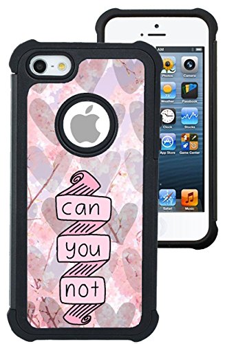 CorpCase iPhone 5 Case / iPhone 5S Case / iPhone SE Case – Funny Pink Heart / Hybrid Unique Case With Great Protection