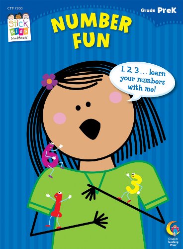 Number Fun Stick Kids Workbook, Grade PreK (Stick Kids Workbooks)