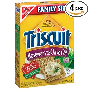 Triscuits, Rosemary and Olive Oil, 13-Ounce Boxes (Pack of 4) by Triscuit