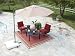 Southern Sales Round Offset Patio Umbrella 10' Polyester Taupe
