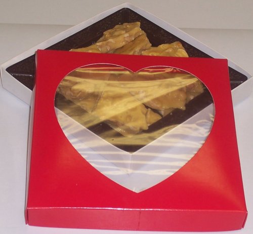 Scott's Cakes 1 lb Peanut Brittle in a Heart Box by Scott's Cakes