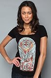 Obey The Stained Glass Deep Scoop Tee,T-shirts for Women