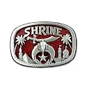 Mason Shriner Scimitar Pewter Belt Buckle