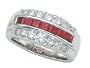1.90 cttw Karina B(tm) Genuine Ruby Band LIFETIME WARRANTY