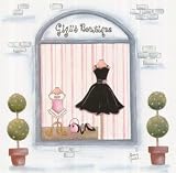 Ginny Irelan (Dress Shop) Art Poster Print - 9 X 9