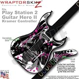 Abstract 02 Pink Skin by WraptorSkinz TM fits PS2 Guitar Hero II ( 2 ) Kramer Guitar Controllers (GUITAR NOT INCLUDED)