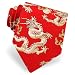 Chinese Dragon Tie by Wild Ties - Red Silk