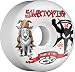 Bones Skatetopia Style Collab Skateboard Wheels (White, 54mm)