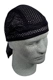 ZANheadgear Flydanna 100 Percentage Polyester Mesh Black Vented Sport Bandanna