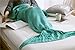 Sofa Quilt Living Room Sleeping Bag, Mermaid Tail Blanket for Adults, Crochet Knitting Mermaid Blanket Handmade High Density Thick Mermaid Blanket, Soft and Warm for All Seasons - 71