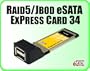 Addonics RAID5/JBOD eSATA ExpressCard 34