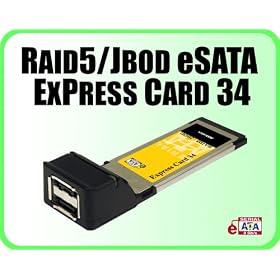 Addonics RAID5/JBOD eSATA ExpressCard 34
