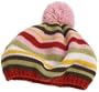 San Diego Hat Girls 2-6x Stripe Beret With Pom Pom Detail,Stripe,2-4 years
