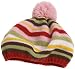 San Diego Hat Girls 2-6x Stripe Beret With Pom Pom Detail,Stripe,2-4 years